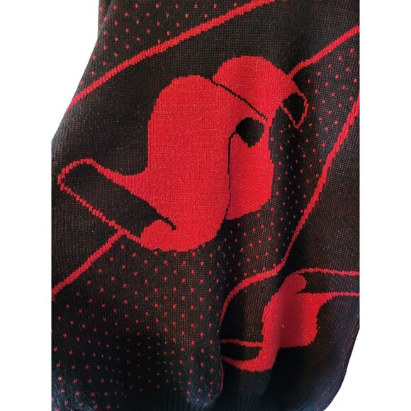 Vintage 80's Metallic Abstract Sparkly Oversized Tunic Sweater Women’s M / L - Picture 2 of 6